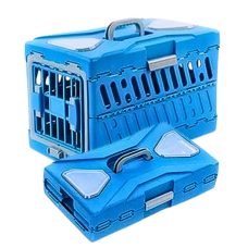 Rubeku Pet Carrier Foldable Capsule M Blue, CS2022000368, cat Bags / Carriers, Rubeku, cat Accessories, catsmart, Accessories, Bags / Carriers